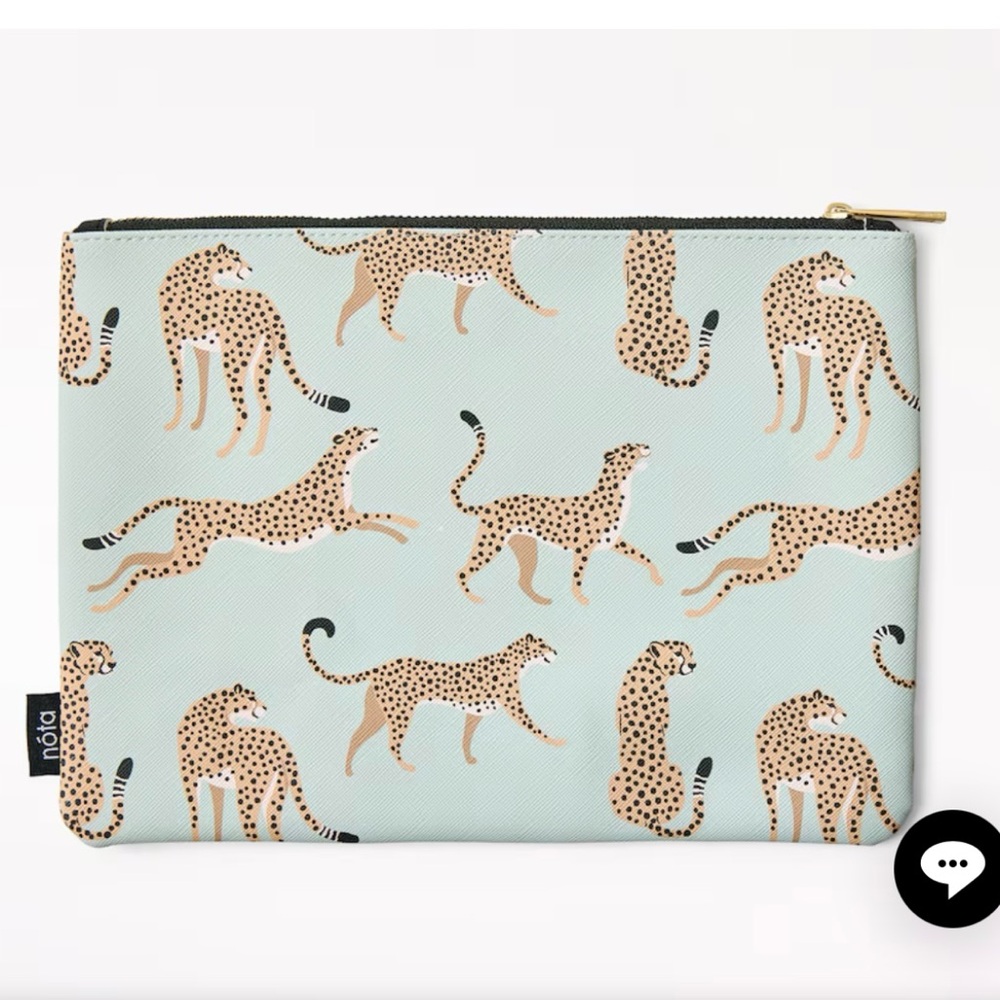 Nola Cheetah Print Pouch